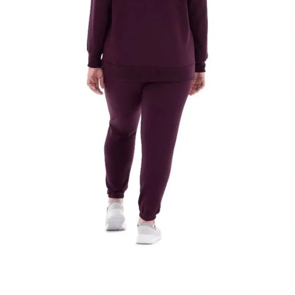 Terra Sky Plum Purple Jogger Set, 3x (24w-26w) - Picture 2 of 7